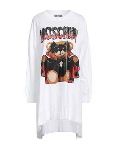 Moschino Woman Mini Dress White Size 4 Cotton