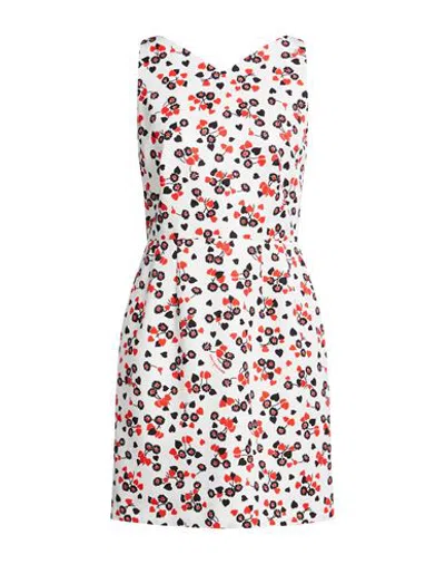 Moschino Woman Mini Dress White Size 4 Cotton, Viscose