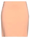 Moschino Woman Mini Skirt Apricot Size 10 Acetate, Elastane, Silk, Viscose In Orange