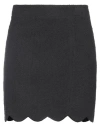 Moschino Woman Mini Skirt Black Size 2 Cotton, Polyamide