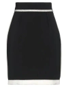 Moschino Woman Mini Skirt Black Size 8 Polyester, Polyurethane In Black