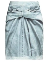 Moschino Woman Mini Skirt Light Blue Size 10 Cotton In Blue