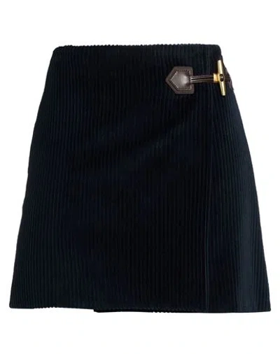 Moschino Woman Mini Skirt Midnight Blue Size 6 Cotton