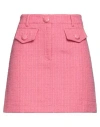 Moschino Woman Mini Skirt Pink Size 8 Cotton, Polyamide