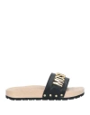 Moschino Woman Mules & Clogs Black Size 8 Calfskin In Black
