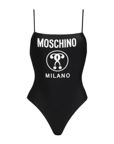 Moschino Woman One-piece Swimsuit Black Size 10 Polyamide, Elastane