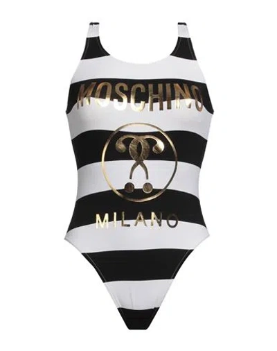 Moschino Woman One-piece Swimsuit Black Size 12 Polyamide, Elastane