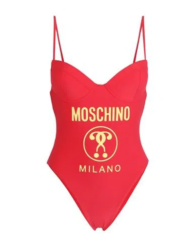 Moschino Woman One-piece Swimsuit Fuchsia Size 8 Polyamide, Elastane In Red