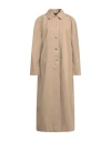Moschino Woman Overcoat & Trench Coat Sand Size 10 Cotton, Wool