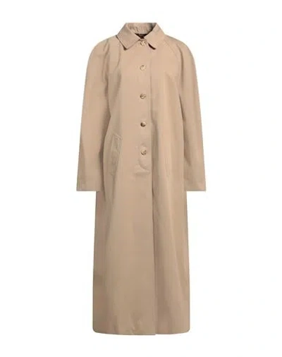 Moschino Woman Overcoat & Trench Coat Sand Size 10 Cotton, Wool