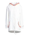Moschino Couture Woman Overcoat & Trench Coat White Size 10 Cotton In White
