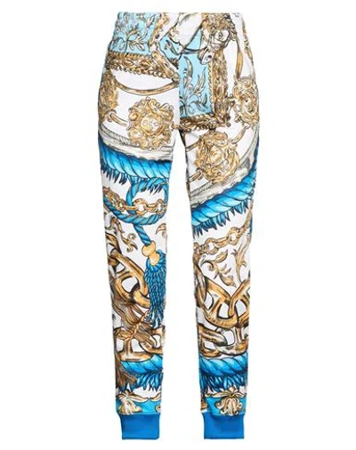 Moschino Woman Pants Azure Size 10 Polyester In Multi