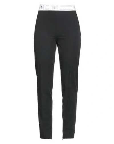 Moschino Woman Pants Black Size 10 Virgin Wool, Cotton