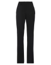 Moschino Woman Pants Black Size 12 Virgin Wool, Polyester In Black