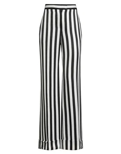 Moschino Woman Pants Black Size 12 Viscose In Pattern