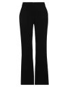 Moschino Woman Pants Black Size 12 Viscose, Wool, Elastane In Black