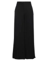 MOSCHINO MOSCHINO WOMAN PANTS BLACK SIZE 14 ACETATE, ELASTANE, SILK