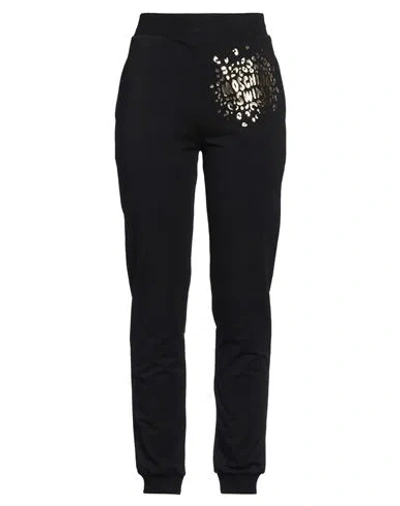 Moschino Woman Pants Black Size L Cotton, Elastane