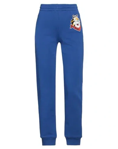 Moschino Woman Pants Blue Size 8 Cotton