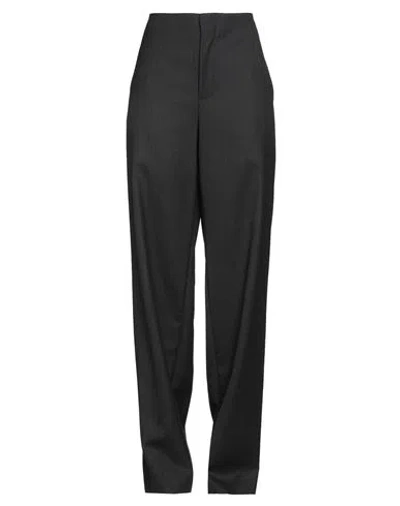Moschino Woman Pants Charcoal Size 6 Virgin Wool In Black