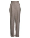 Moschino Geometric Printed High Waist Pants In Brown