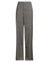 Moschino Woman Pants Dark Brown Size 8 Virgin Wool In Gray