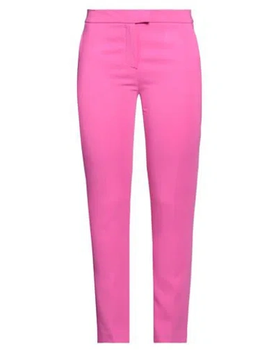 Moschino Woman Pants Fuchsia Size 8 Viscose, Elastane In Pink