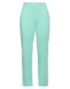 Moschino Woman Pants Green Size 12 Viscose, Elastane