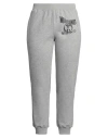 Moschino Woman Pants Grey Size 12 Cotton, Polyamide, Elastane In Grey