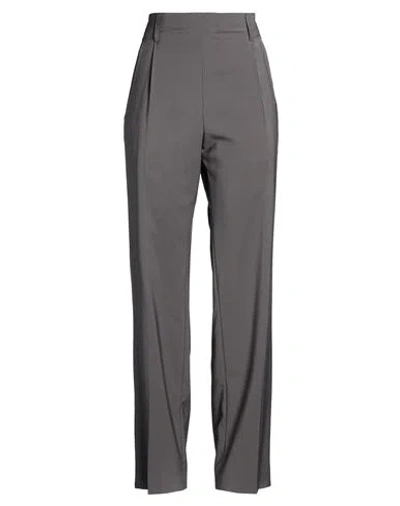Moschino Woman Pants Grey Size 6 Wool In Gray