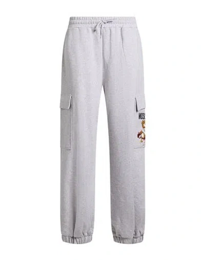 Moschino Woman Pants Light Grey Size 12 Organic Cotton In Gray