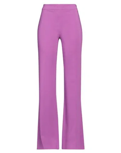 Moschino Couture Woman Pants Mauve Size 8 Viscose, Elastane In Purple