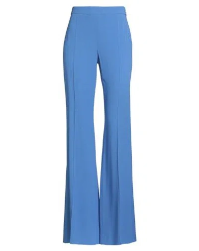 Moschino Woman Pants Pastel Blue Size 4 Acetate, Viscose