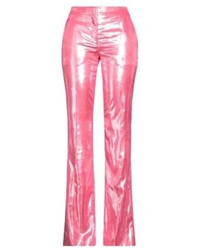 Moschino Couture Woman Pants Pink Size 6 Polyester, Acetate, Polyamide