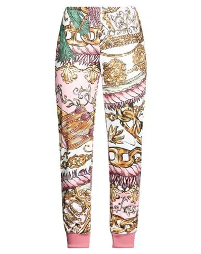 Moschino Woman Pants Pink Size 8 Polyester, Elastane In Multi