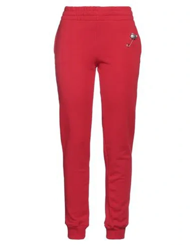 Moschino Woman Pants Red Size 12 Cotton