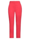 Moschino Woman Pants Red Size 12 Viscose, Elastane In Red