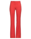 Moschino Woman Pants Red Size 6 Acetate, Viscose