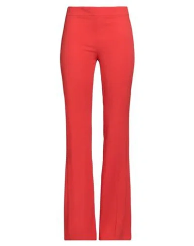 Moschino Woman Pants Red Size 6 Acetate, Viscose