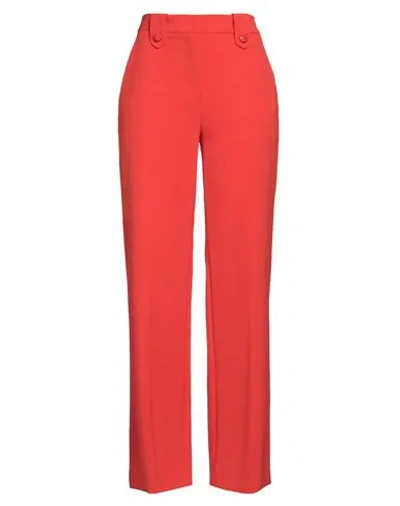 Moschino Couture Woman Pants Red Size 6 Polyester, Elastane, Acetate, Cupro