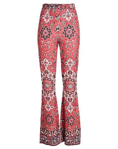 Moschino Woman Pants Red Size 8 Viscose, Polyamide