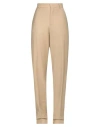 Moschino Woman Pants Sand Size 4 Viscose, Virgin Wool, Elastane In Beige