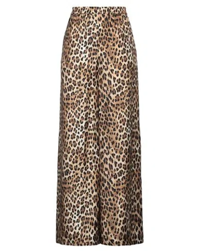 Moschino Woman Pants Sand Size 8 Silk