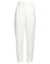 Shop Moschino Couture Woman Pants White Size 12 Polyester, Elastane