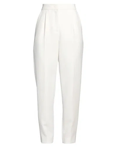 Moschino Couture Woman Pants White Size 12 Polyester, Elastane