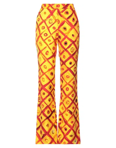 Moschino Pants In Yellow