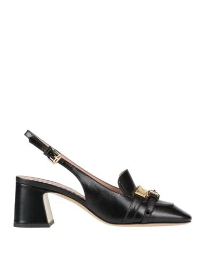 Moschino Woman Pumps Black Size 6 Leather