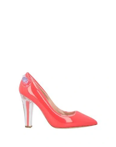 Moschino Woman Pumps Red Size 8 Synthetic Material
