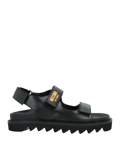 Moschino Sandals In Black