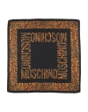 Moschino Leopard-print Silk Scarf In Black